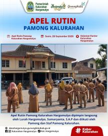 APEL RUTIN PAMONG KALURAHAN HARGOMULYO